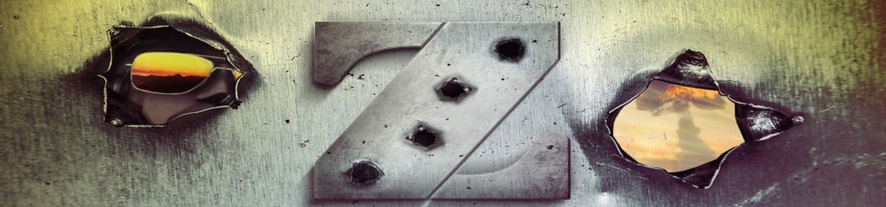Bullet-riddled Z logo